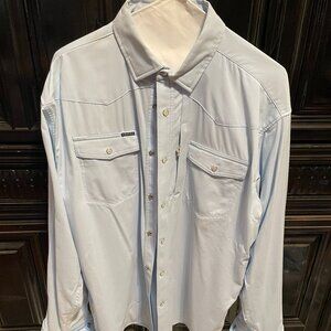 Poncho Mens Light Blue Long Sleeve Mens M